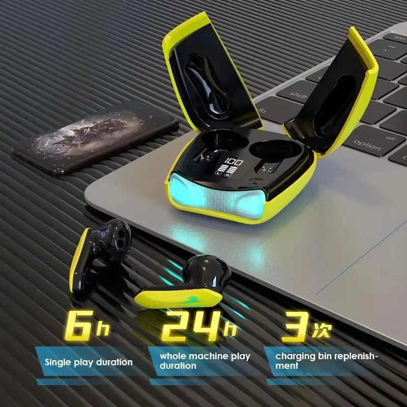 Gaming Earbuds X16 Pro Low-Latency Bluetooth 5.2 LED Case - JEFF's Favorite Picks