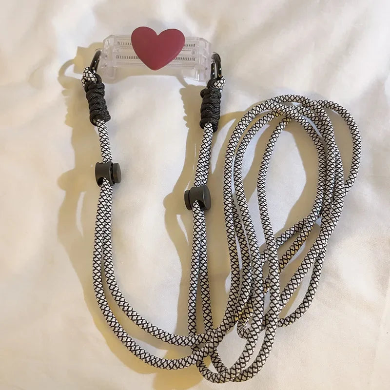 Adjustable Crossbody Phone Lanyard with Case Clip Tab