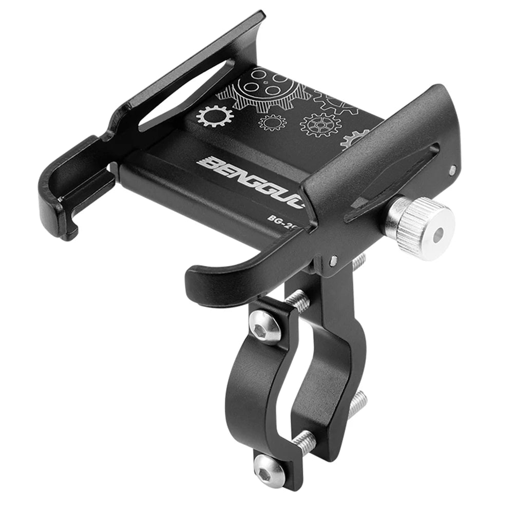 360° Aluminum Alloy Bike Phone Holder – MTB Motorcycle Handlebar GPS Mount