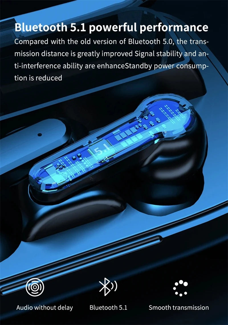 Mrs Win M19 Wireless Earbuds with Power Bank - Best Noise Cancelling Earbuds