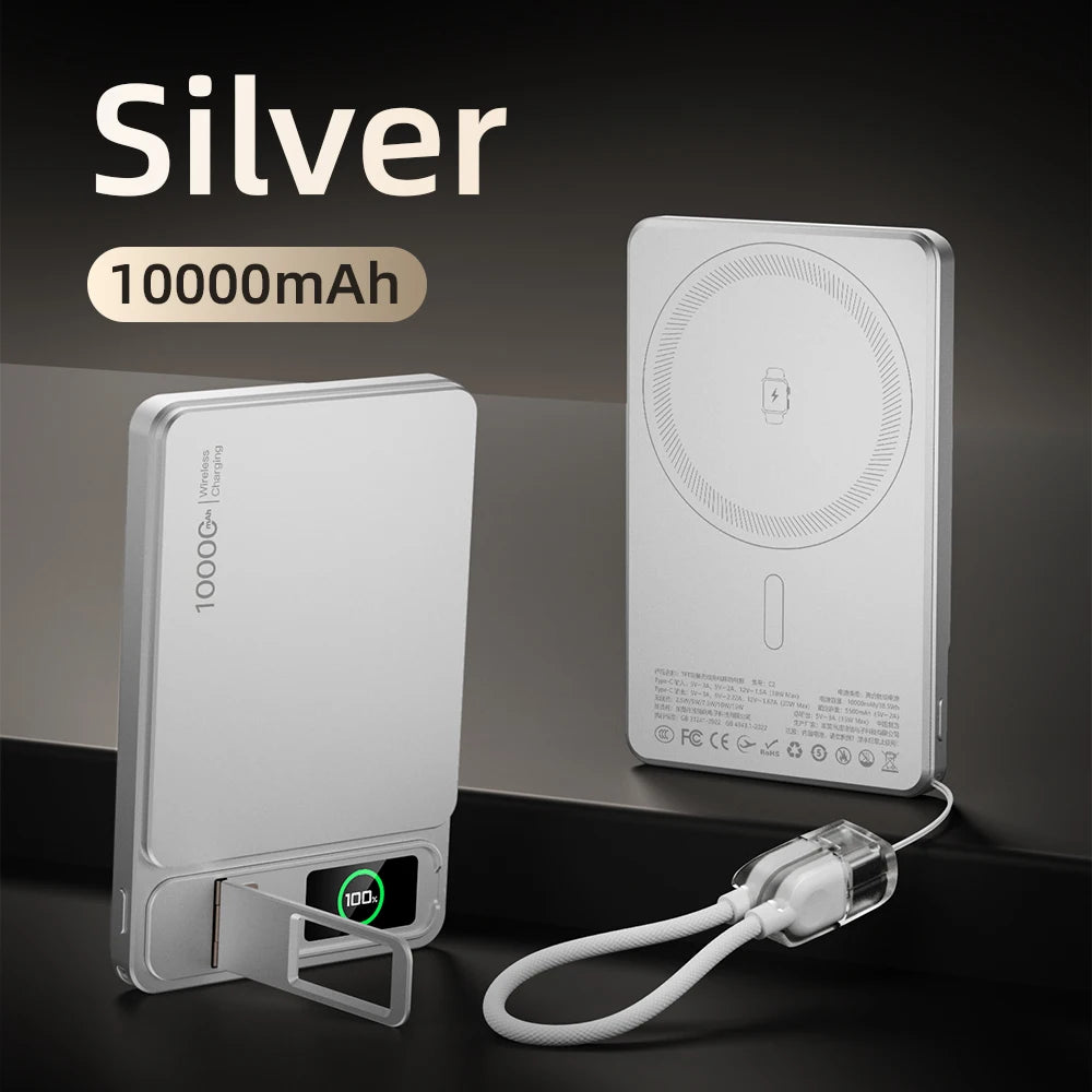 CCC 10000mAh 3-in-1 Magnetic Wireless Power Bank 20W Fast Charging MagSafe iPhone & Apple Watch