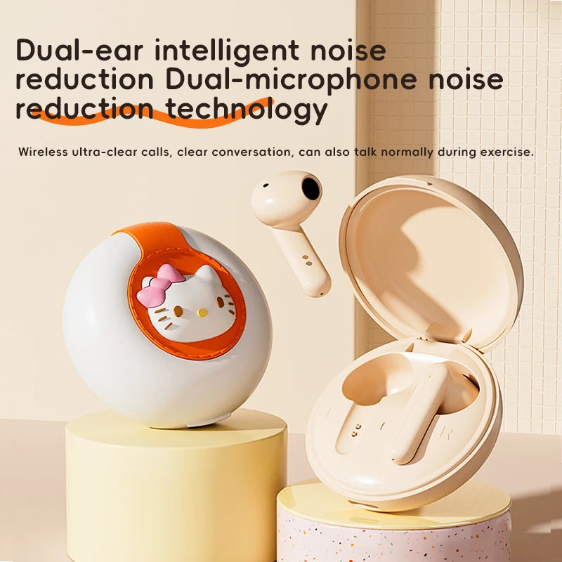 Hello Kitty Bluetooth 5.2 Wireless Earbuds, Waterproof, Affordable