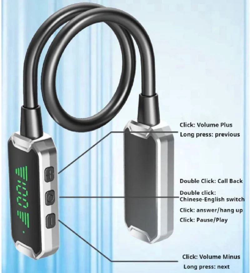 Newmsnr Bluetooth 5.4 Neckband Earphones