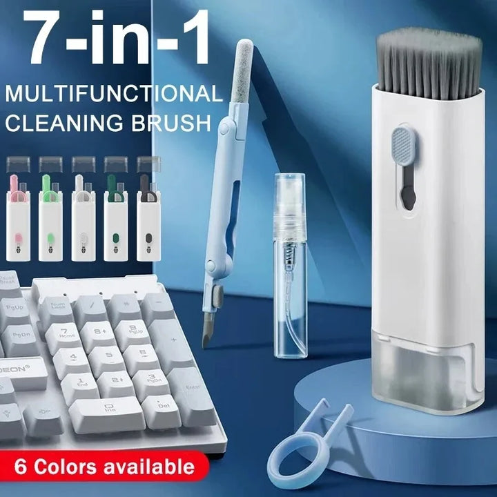 7-in-1 Keyboard Cleaner Brush Kit | Earphone Cleaning Pen Keycap Puller for PC AirPods Laptop