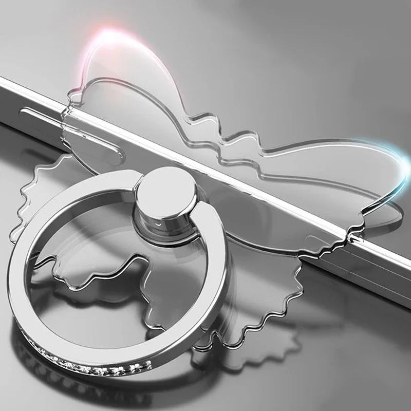 Butterfly Phone Grip & Stand - Transparent Luxury Accessory