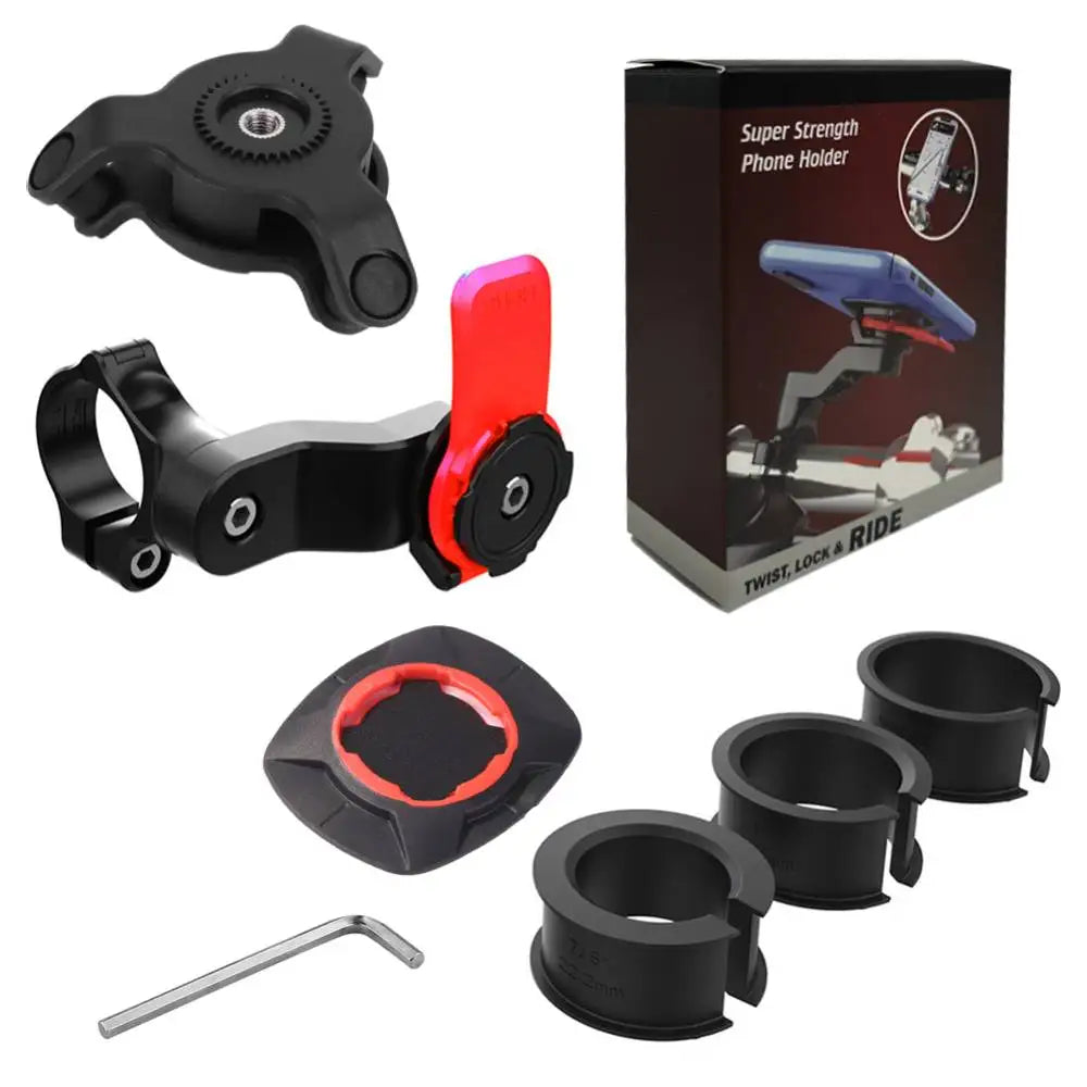 Shockproof Motorcycle Bike Phone Holder Handlebar Mount 4.7-7.2"