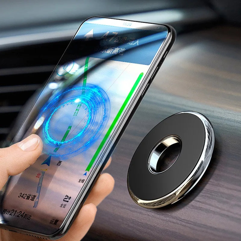 Magnetic Car Phone Holder – Universal Round Magnet Mount Bracket for GPS