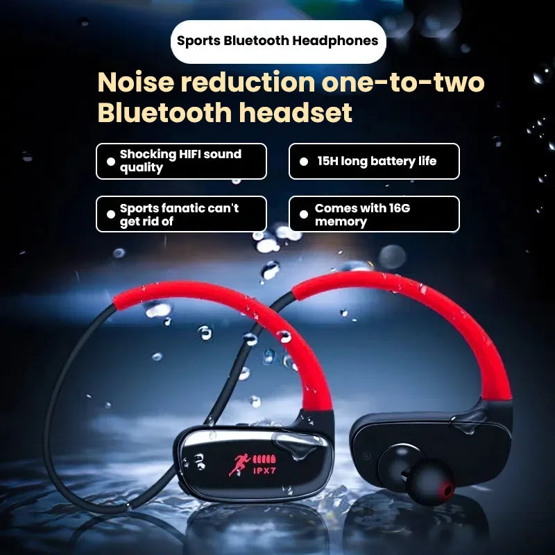 SUOMEIJA SM808 Bluetooth 5.3 Neckband Earphones - Dual Playback, ANC — SUOMEIJA SM808 Bluetooth Neckband Earphones
