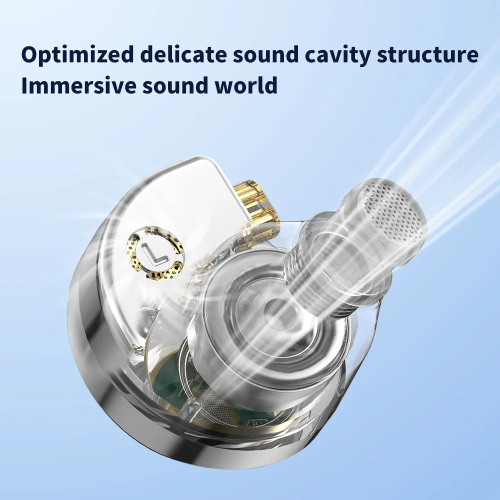 TRN Conch Wired In-Ear Monitors DLC Diaphragm Tuning Filters