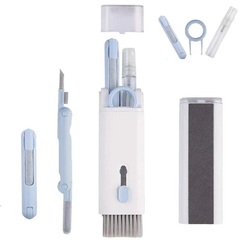 7-in-1 Keyboard Cleaner Brush Kit | Earphone Cleaning Pen Keycap Puller for PC AirPods Laptop
