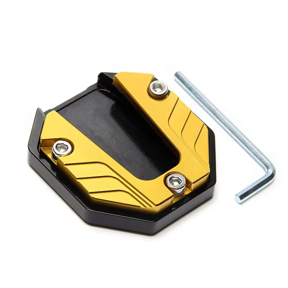 Motorcycle Kickstand Extender – Aluminum Alloy Side Stand Foot Pad for All Bikes