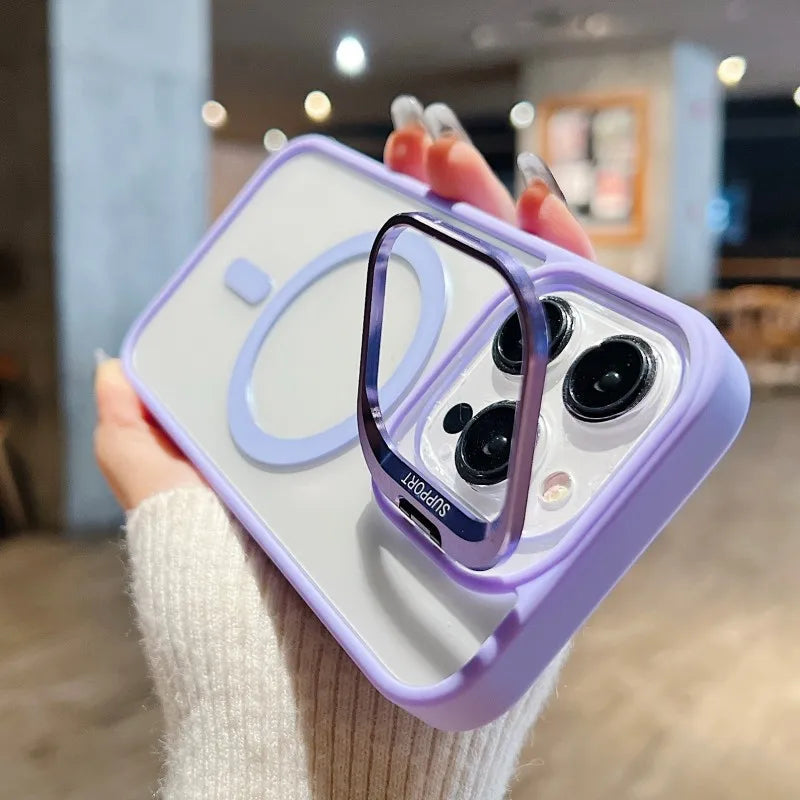 MagSafe Glass Lens Protector Case iPhone 17 16 15 14 13 12 11 Pro Max Magnetic Shockproof Clear Cover