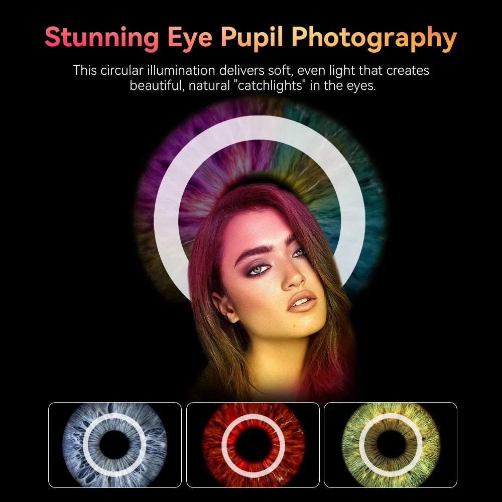 Apexel 37mm/52mm Thread Macro Lens Fill Light for Smartphones Cameras