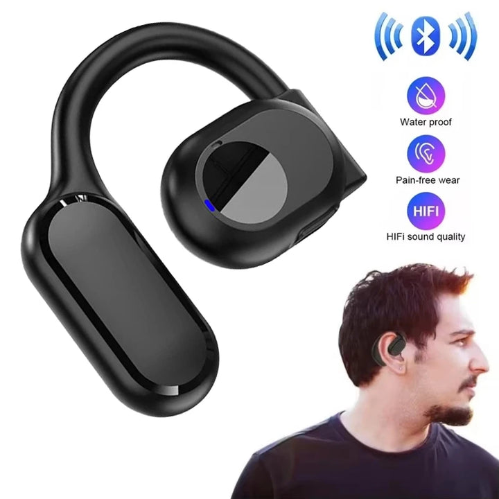 Wireless driving headphones with car air vent phone holder feature