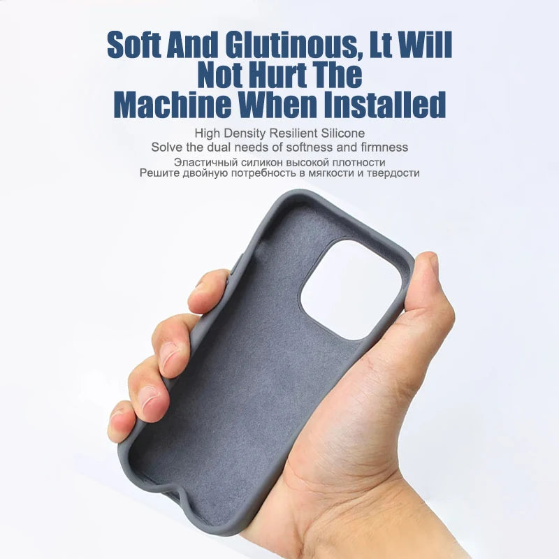 keai Original Liquid Silicone iPhone Case | Shockproof Anti-Scratch Cover iPhone 15–11 Pro Max Plus