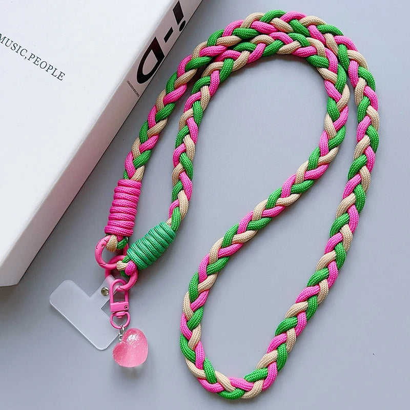 ZHANZHI Cartoon Phone Lanyard | Universal Crossbody Long Rope Strap | Decorative Pendant Accessory