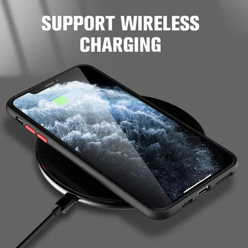 Luxury Matte Armor MagSafe iPhone Case | Magnetic Wireless Charging Shockproof Cover iPhone 16–11