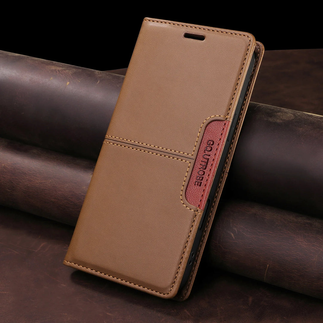 Magnetic Leather Flip Wallet Case Card Slot iPhone 11-17