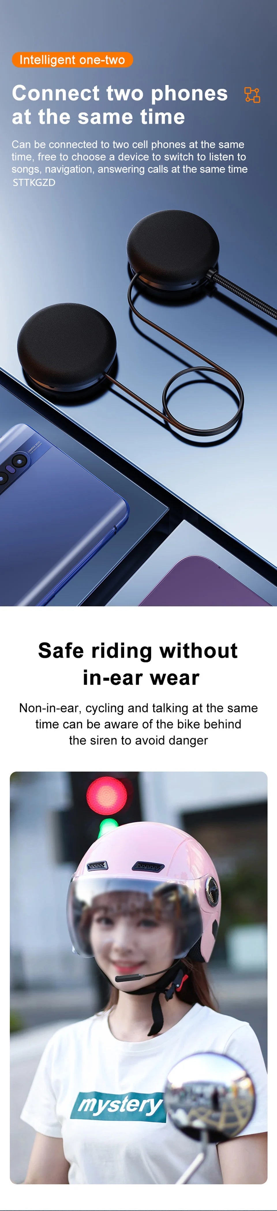 STTKGZD Motorcycle Helmet Bluetooth Headset Reviews