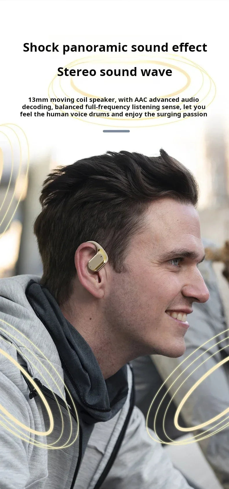 Sony Open-Ear Wireless Earphones 360 Surround Sound Earbuds