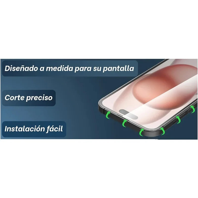 Clear Tempered Glass iPhone Screen Protector | Anti-Fingerprint Film iPhone 17 16 15 14 13 12 11