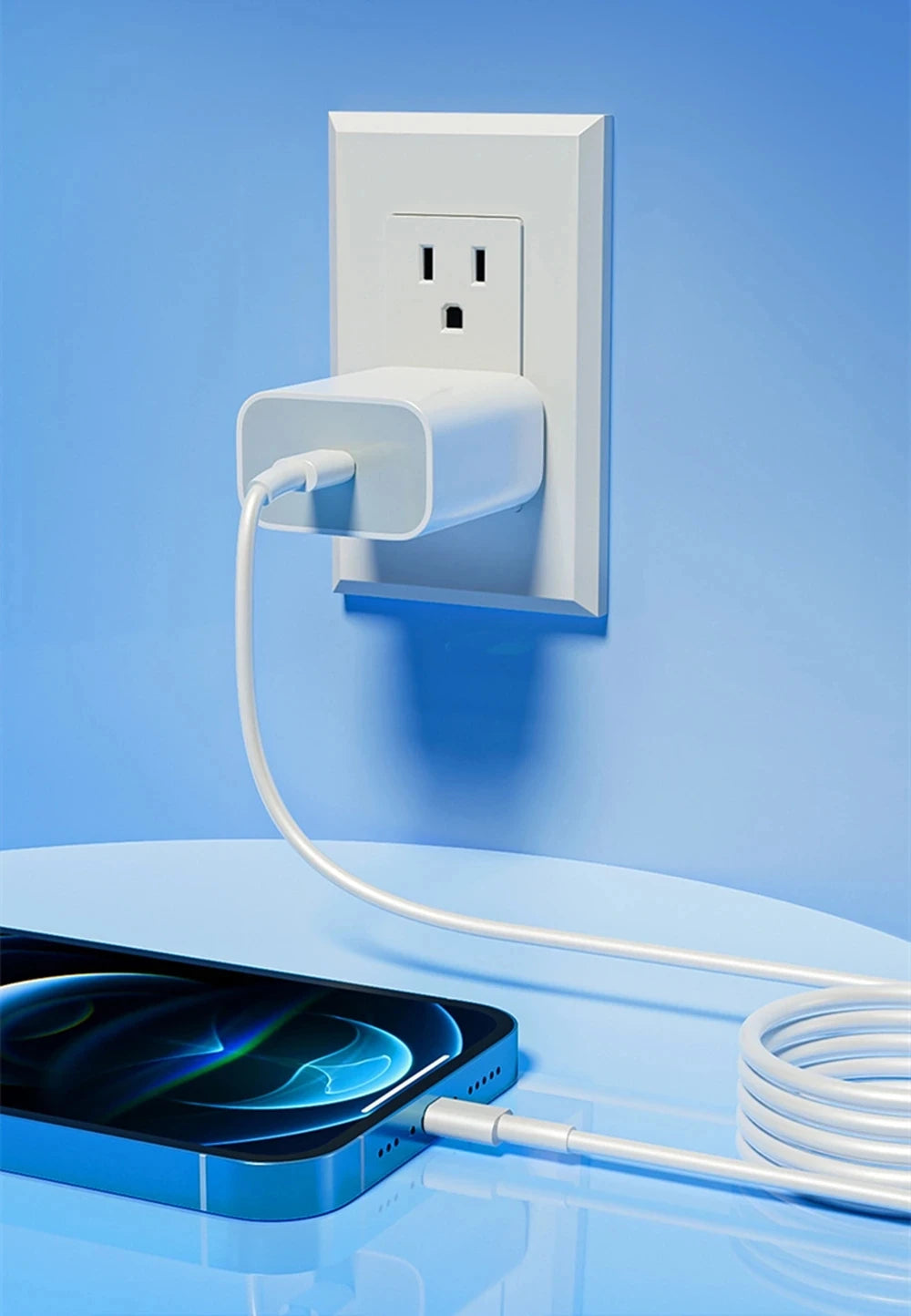 35W USB-C to Lightning Fast Charge Cable | 2.4A Quick Charge for iPhone 14 13 12 11 X XR 8 7