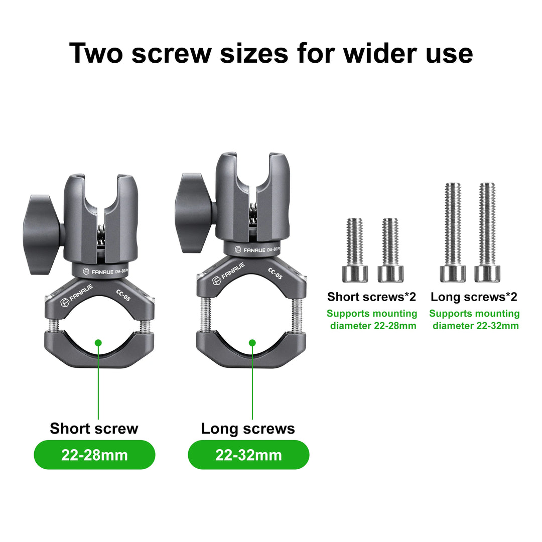 FANAUE Motorcycle Phone Holder – Extension Handlebar Ball Head Mount