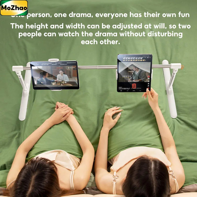 CT13 Aluminum Bed Tablet Phone Holder – Lazy Bracket Telescopic Folding Stand