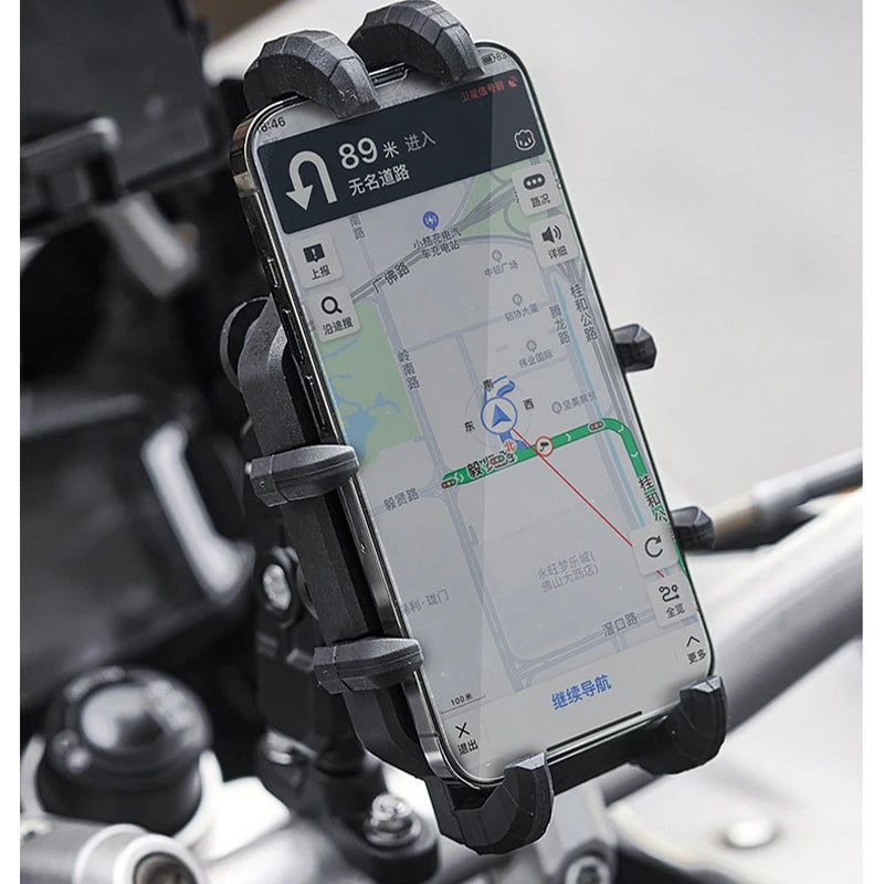 MOTOWOLF Motorcycle Wireless Charging Phone Mount – 3.0 Quick Charge GPS Holder