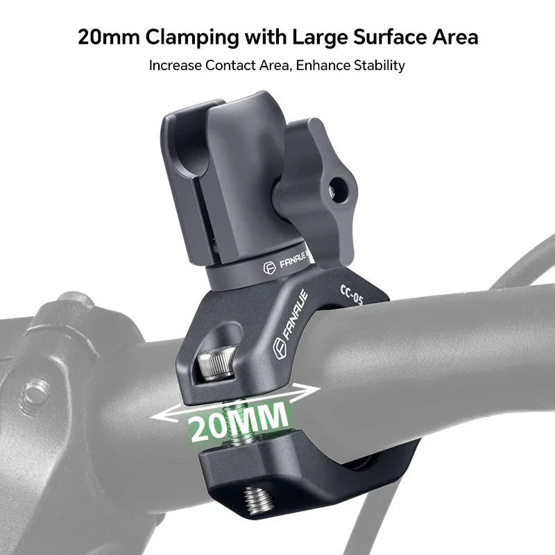 FANAUE Motorcycle Phone Mount Extension – Anti-Theft Ball Head Base