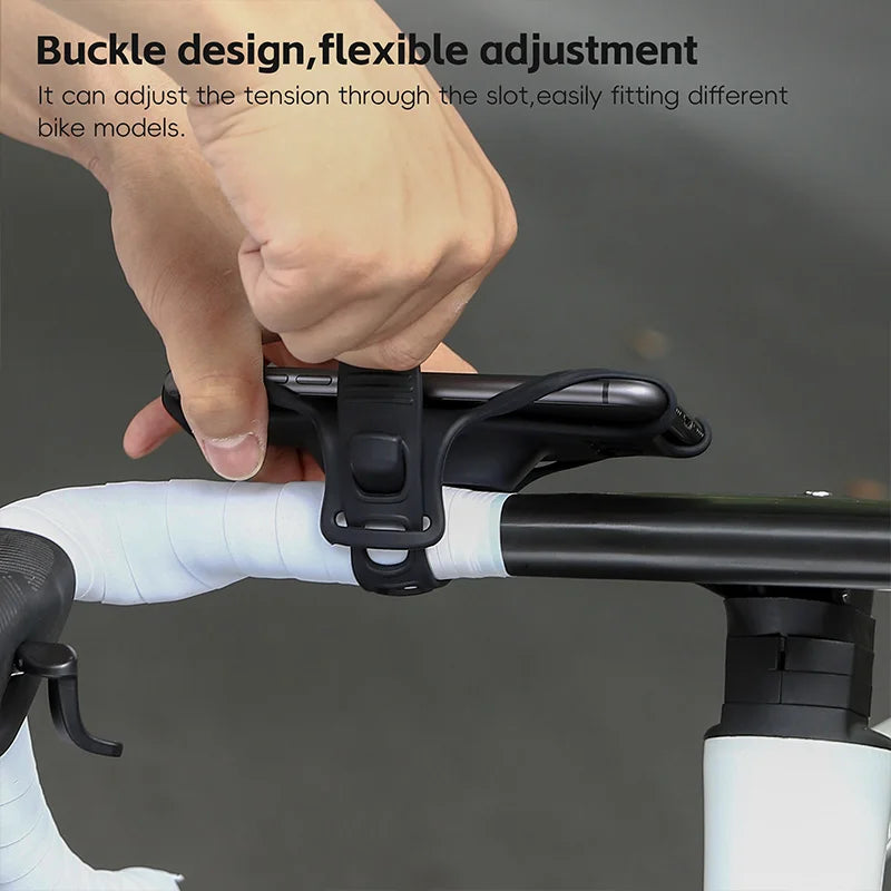 WEST BIKING Silicone Bike Phone Holder – Shock Absorbing Mount