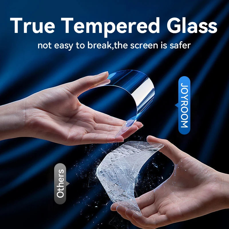 Joyroom HD Tempered Glass iPhone Screen Protector | Easy Install Frame Anti-Blue Ray iPhone 17–15