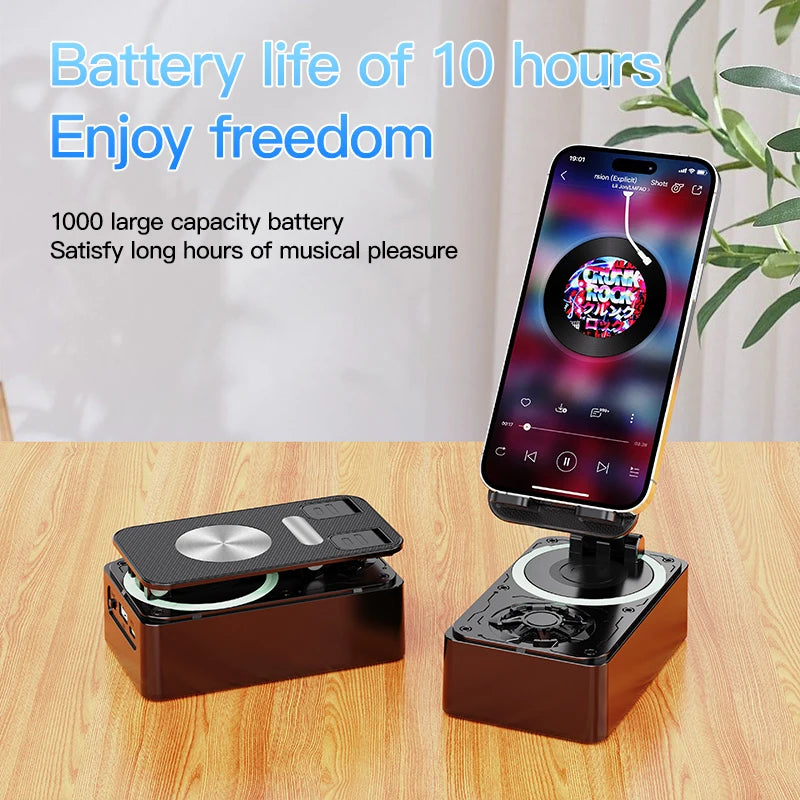 3-in-1 Bluetooth Speaker & Foldable Phone Stand