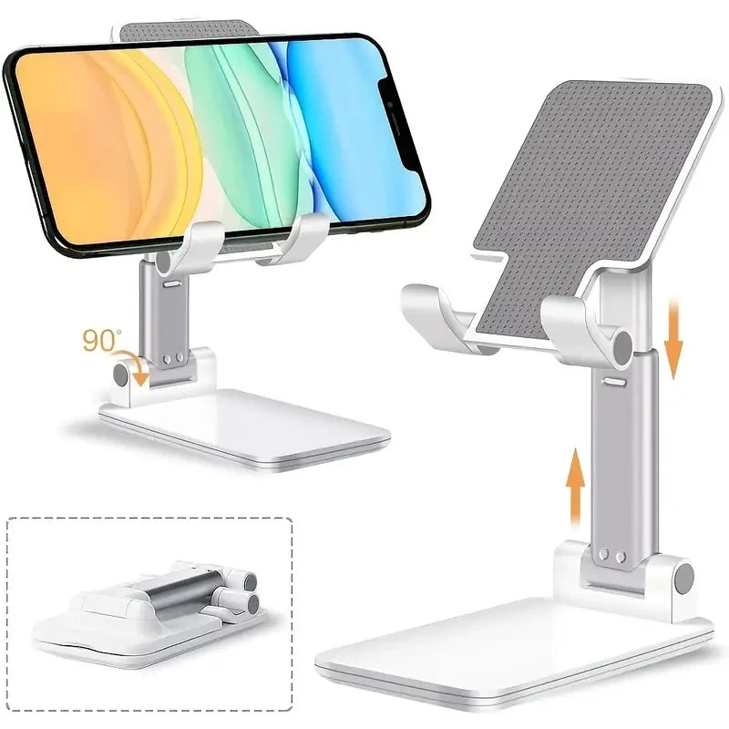 Adjustable Desk Phone Tablet Stand | Universal Desktop Holder for iPhone iPad Xiaomi Samsung