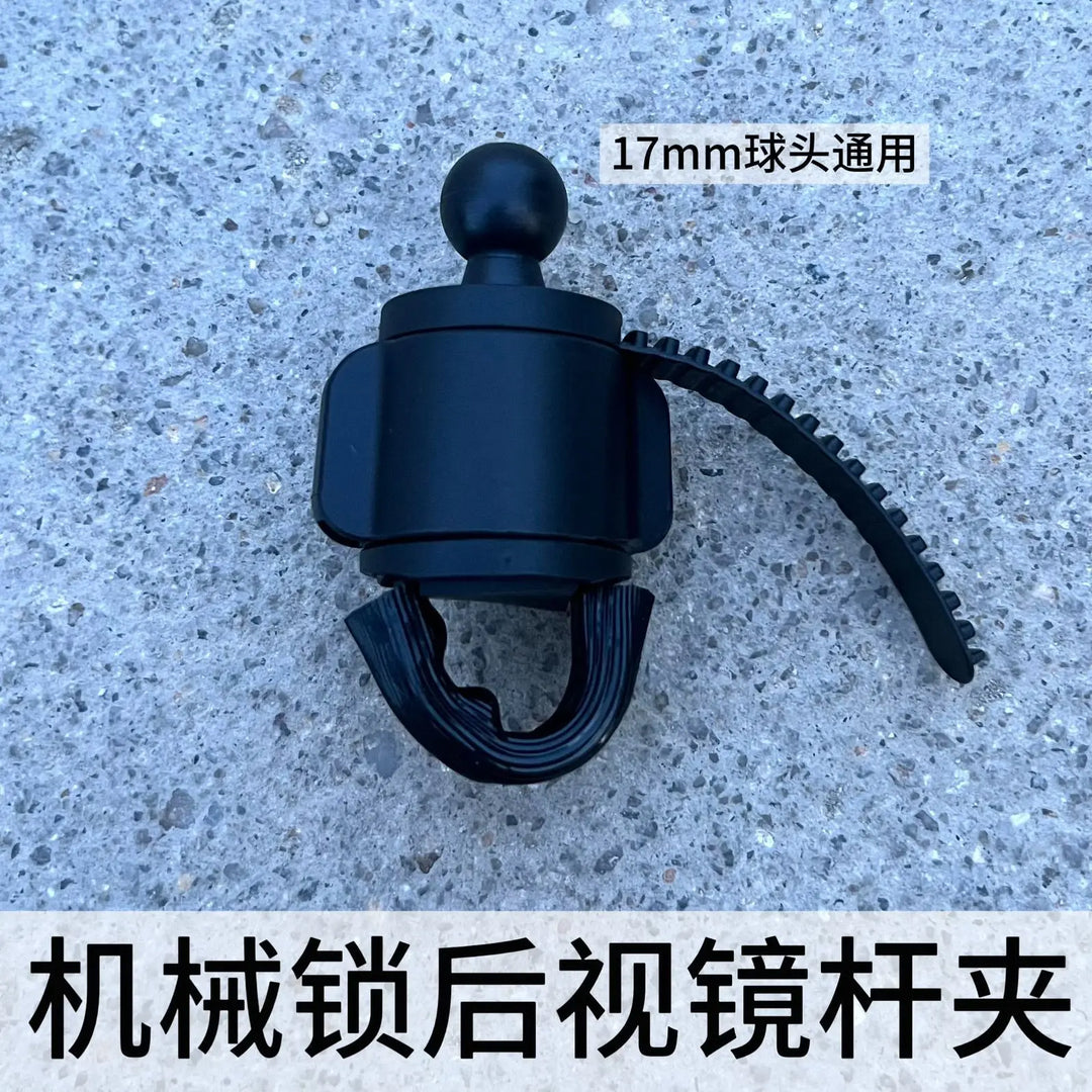 Motorcycle Phone Holder – Quick Release Mirror Mount GPS Bracket Universal