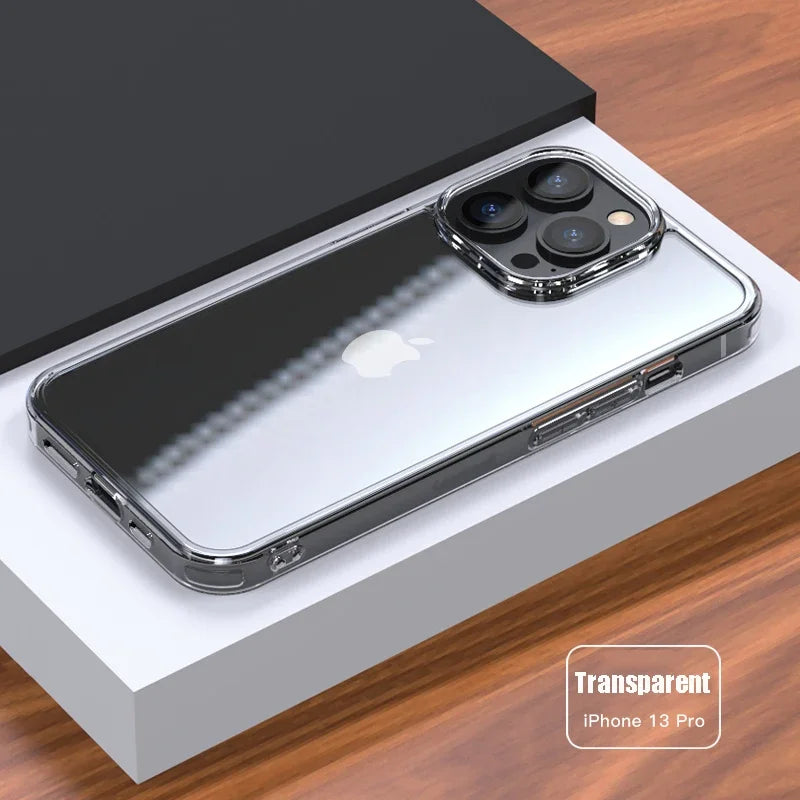 Balsam Luxury Tempered Glass Clear Case iPhone 16 15 14 13 12 11 X XR XS SE 8 7 Shockproof Cover