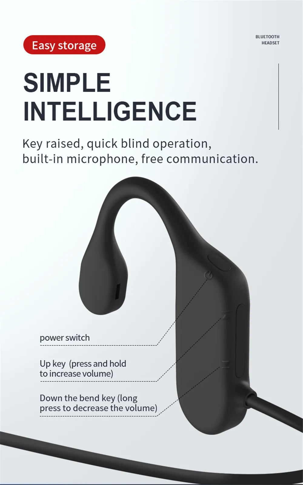 Best Sweatproof Ear Hook Headphones with Bluetooth 5.2