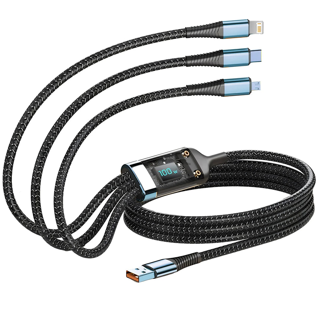 Effortlessly Charge Multiple Devices with our 100W Fast Charging Cable