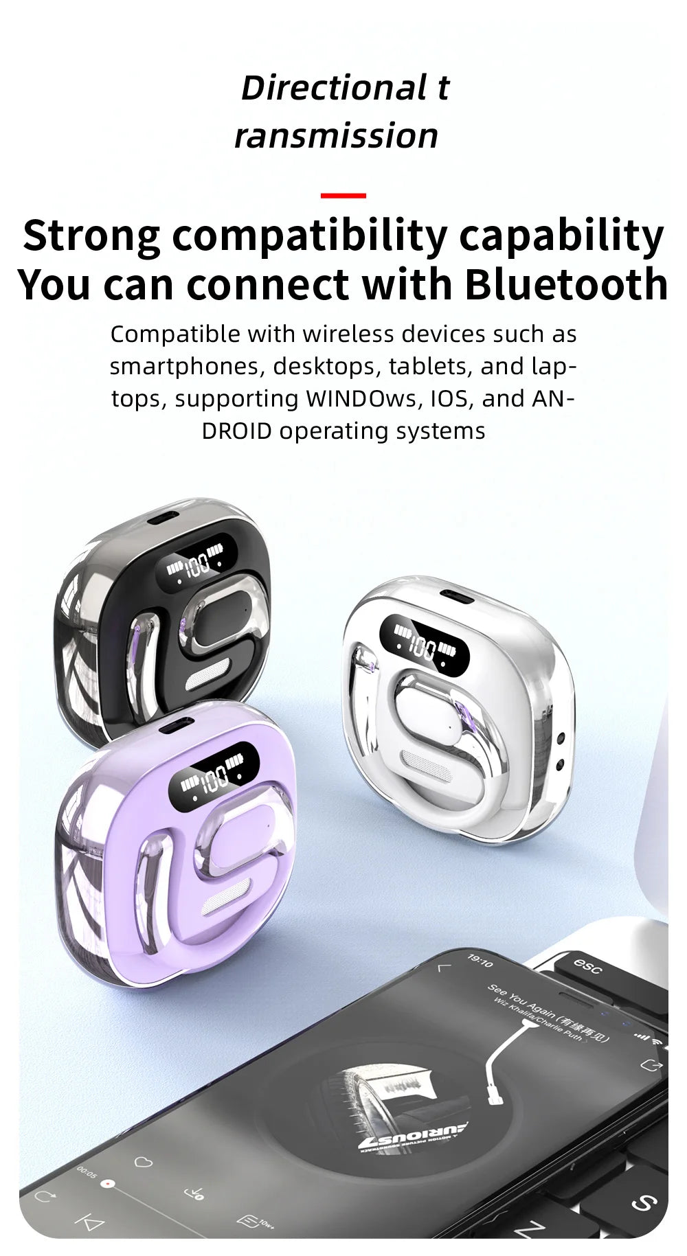 WJOY Bluetooth 5.4 Earbuds with Real-Time Translation – audio-accessory