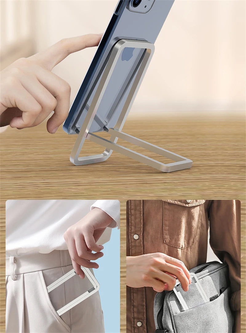 Foldable Phone Stand for Desk – Adjustable, Universal Phone Holder