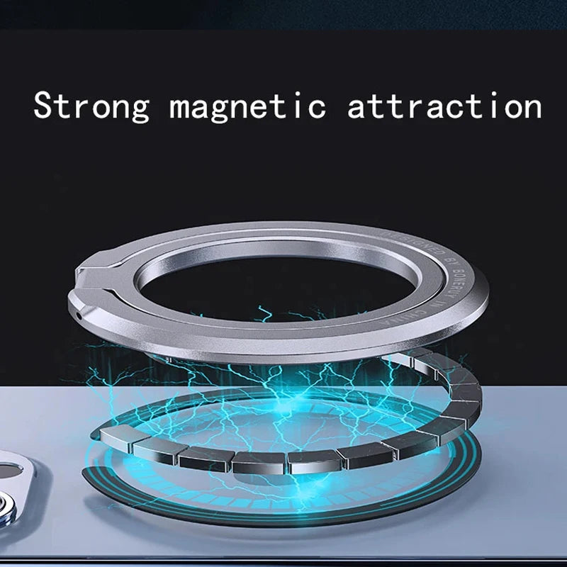 2025 MagSafe Magnetic Phone Ring Holder | Adjustable Finger Ring Bracket | iPhone Magnet Case Support