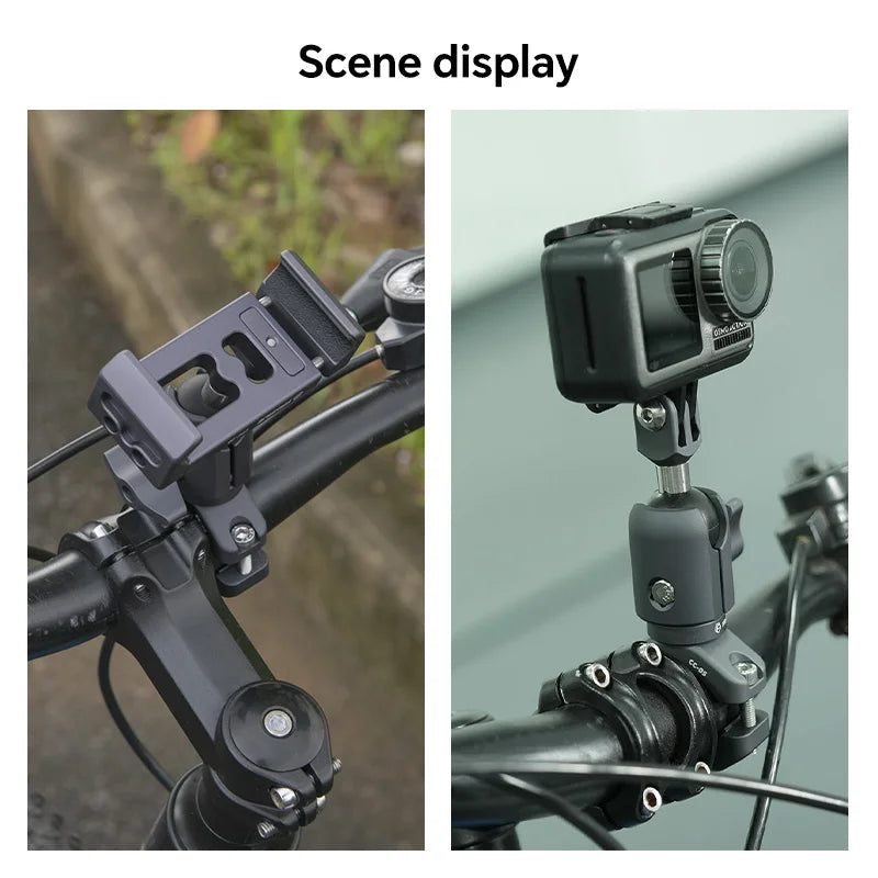 FANAUE Motorcycle Phone Mount Extension – Anti-Theft Ball Head Base