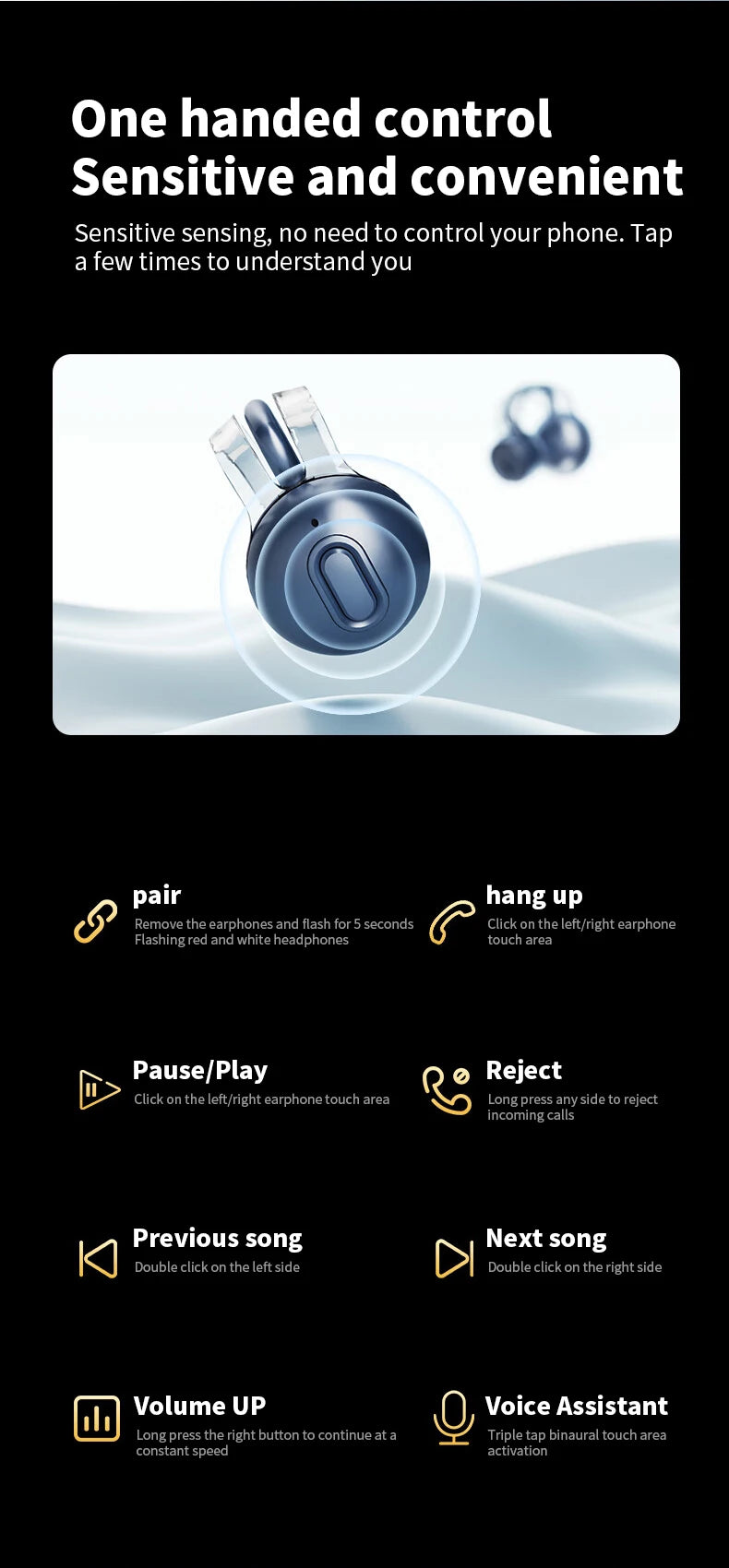 iHseno I36 Open-Ear TWS Earbuds