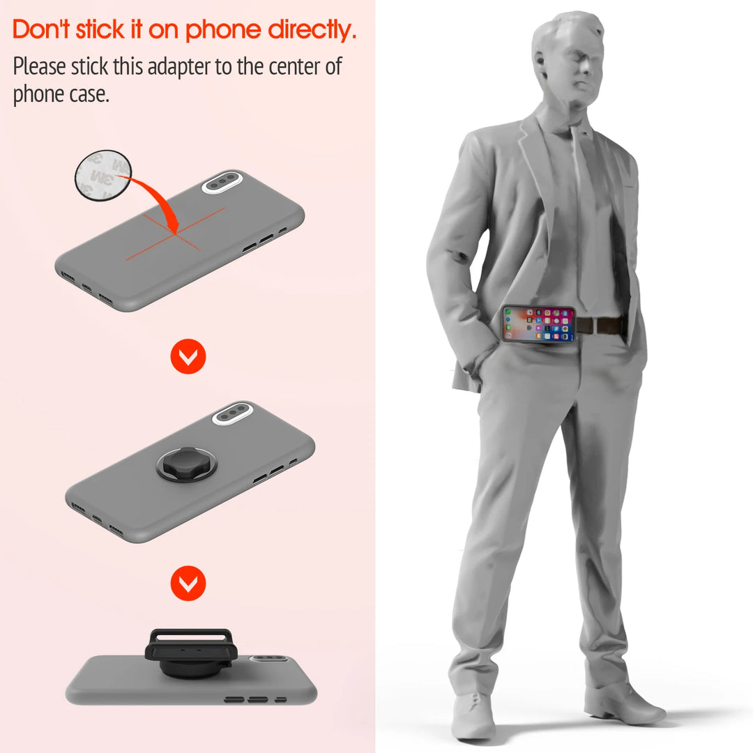 Hands-Free Running Phone Holder for Athletes & Cyclists