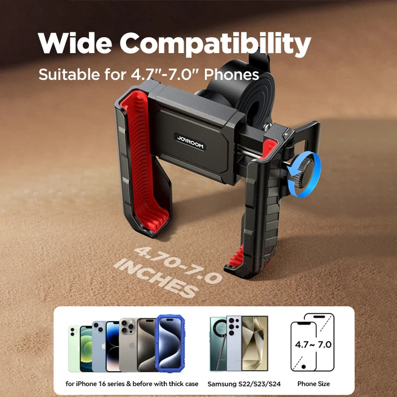 Joyroom JR-ZS266 Shockproof Bike Phone Mount – 360° One-Hand Motorcycle Holder