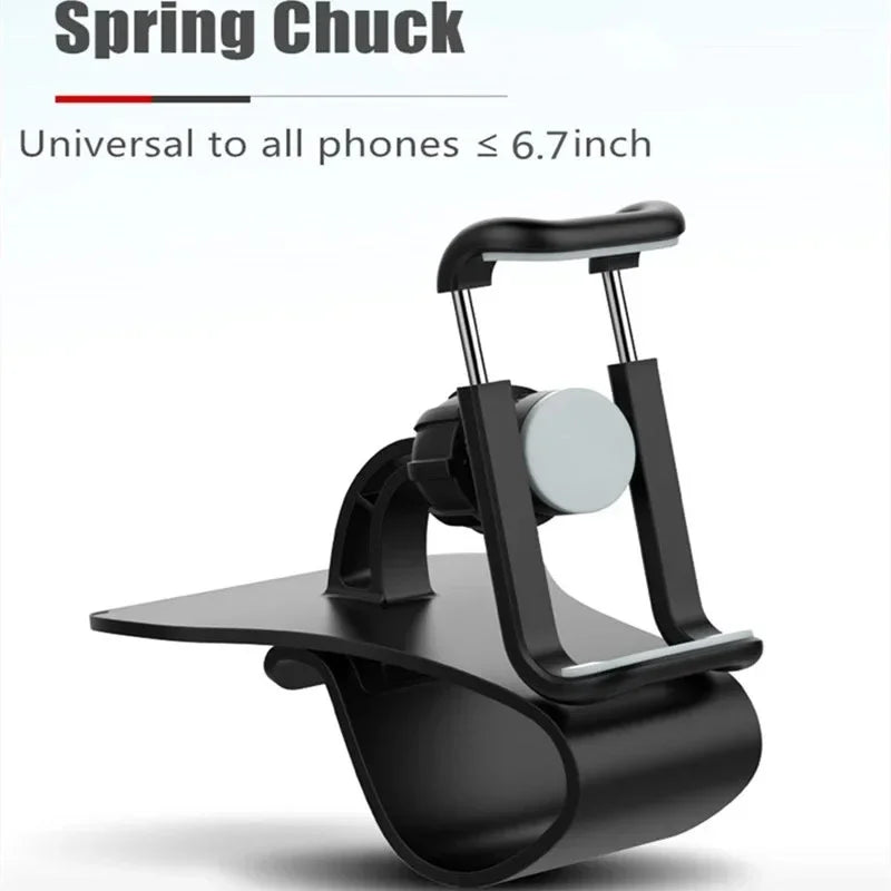 Maerknon 360° Rotatable Car Phone Holder | Dashboard Rearview Mirror Clip Mount | Universal Stand