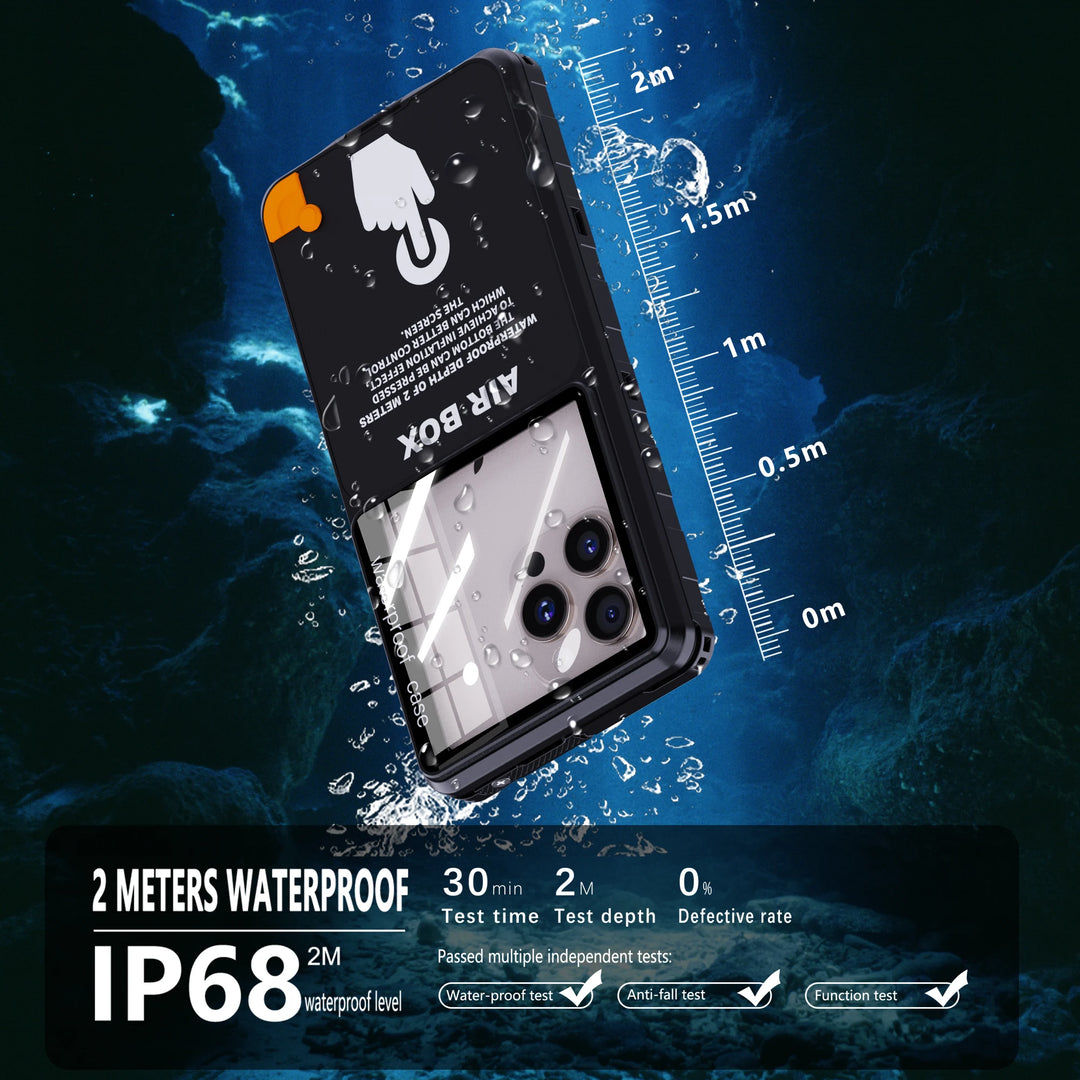 Shellbox Waterproof Phone Case IP68 Touch Screen Universal 6.9"