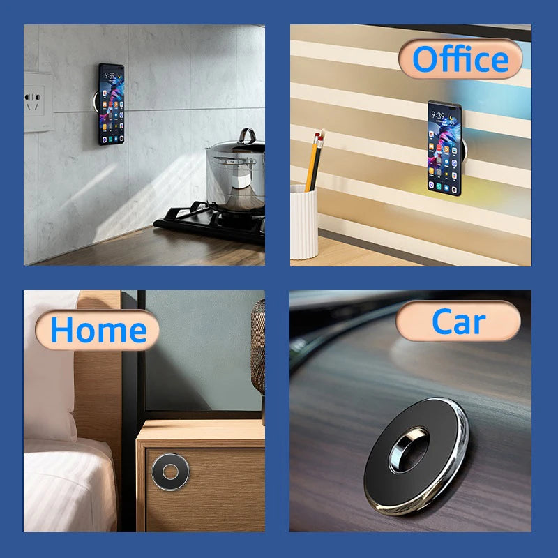 Magnetic Car Phone Holder – Universal Round Magnet Mount Bracket for GPS