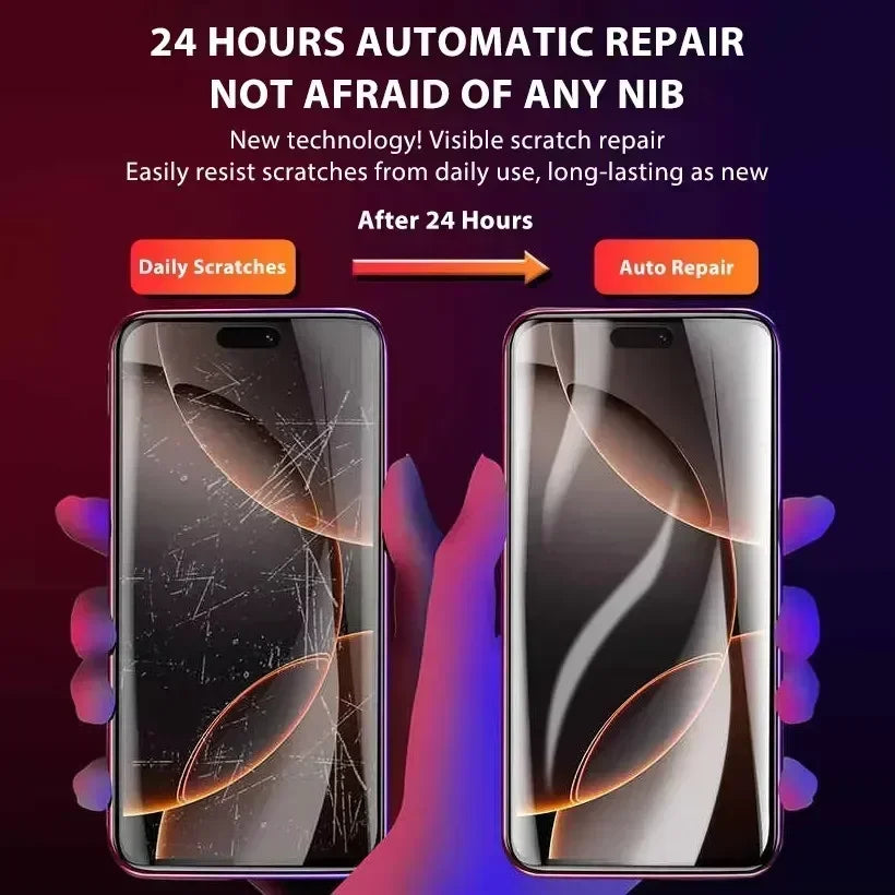 5-Pack Hydrogel Film Screen Protector iPhone 17 16 15 14 13 12 11 X XR XS SE 8 7 6 Pro Max Mini Plus