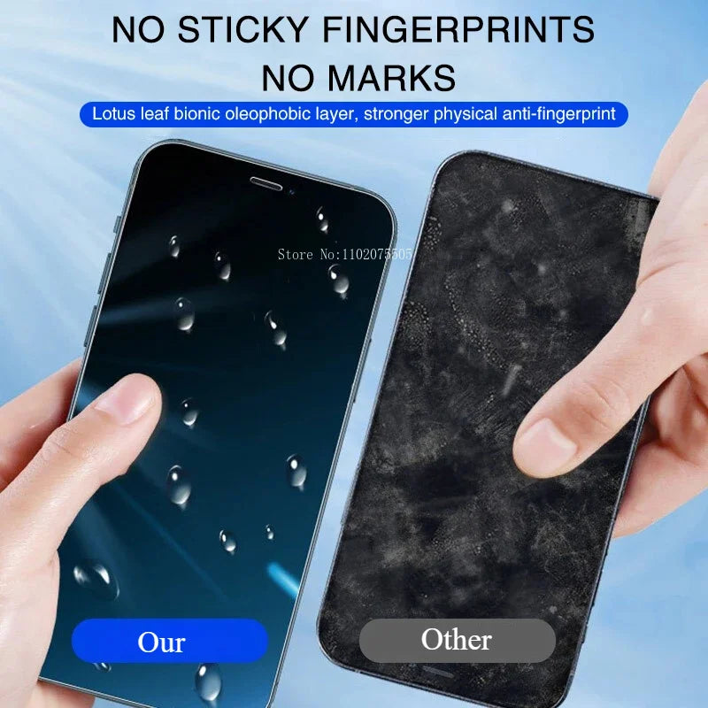 4-Pack 9D Full Cover Tempered Glass iPhone 17 16 15 14 13 12 11 Pro Max Plus X XR XS HD Anti-Scratch